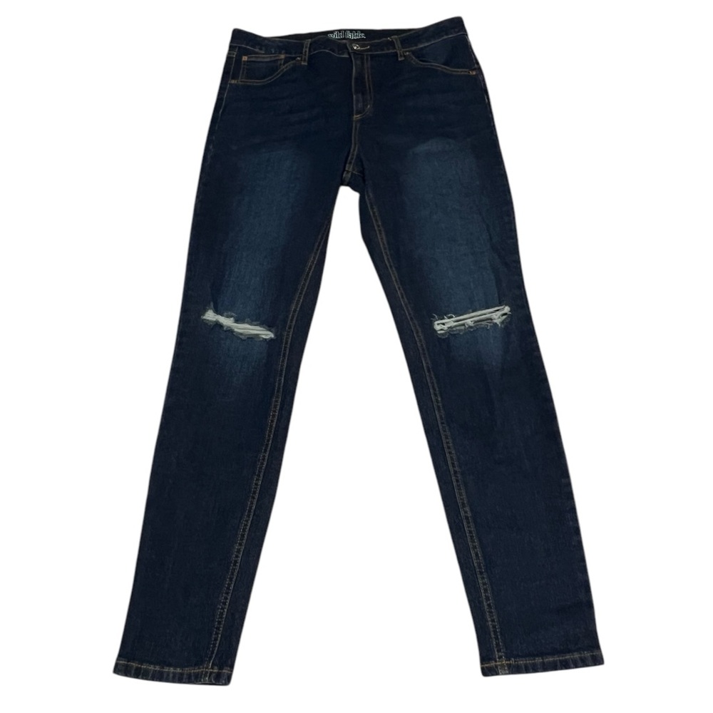Wild Fable High Rise Skinny Jeans | Size 14 | Knee Distressing | Like New